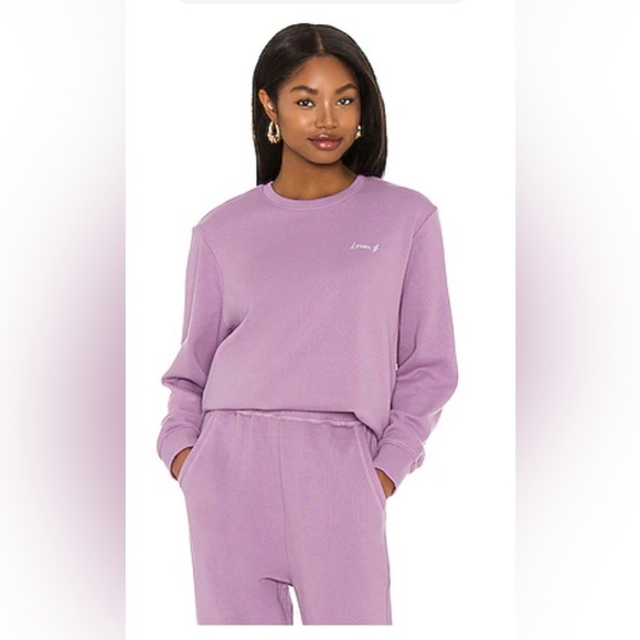 Revolve Sweaters - Embroidered Sweatshirt in Purple Haze/ woman’s size m by PISTOLA